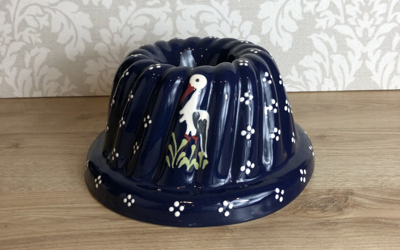 Moule à Kougelhopf bleu cigogne 24 cm