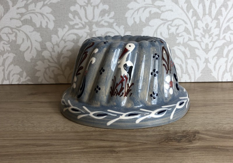 Moule à Kougelhopf bleu clair cigogne 24 cm
