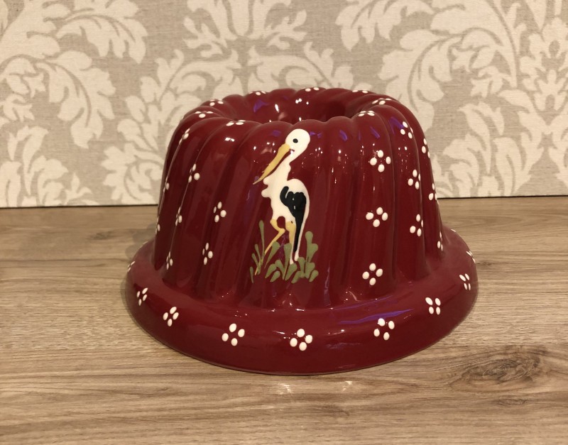 Moule à Kougelhopf rouge cigogne 24 cm