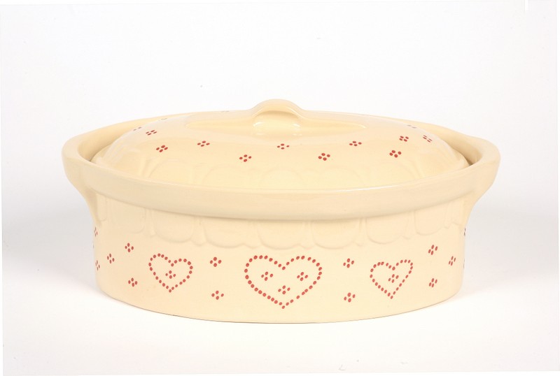 Terrine crème coeurs 34cm N°3 pour 4 personnes