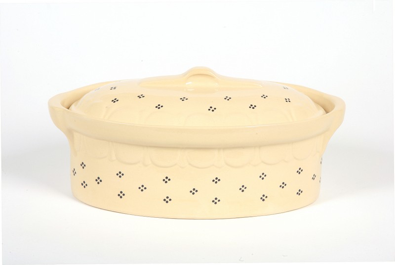 Terrine crème points bleu,42 cm N°1 pour 8 personnes